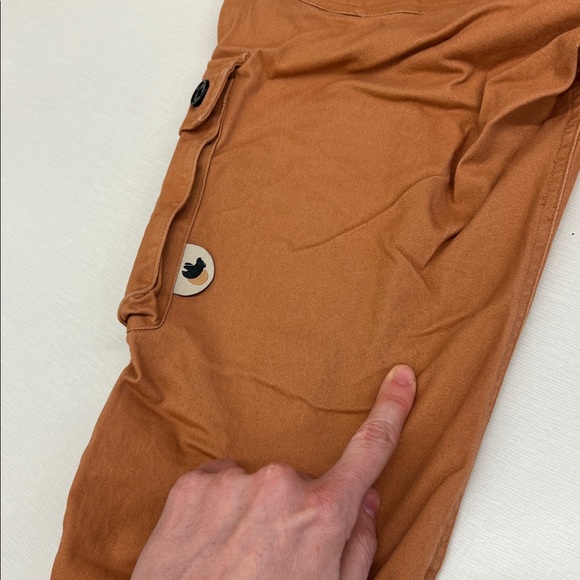 Used Wondery Outdoors isabel jogger pants in coral orange with adjustable waist - Picture 11 of 11